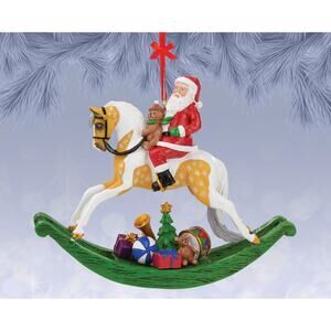Breyer Santa Rocking Horse Ornament NEW in box 700715